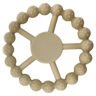 KU.KU Duckbill 酷咕鴨 KUKU PLUS 摩天輪矽膠固齒器，附專屬收納盒，適用蒸氣/水煮/微波消毒, 伯爵奶, 1個