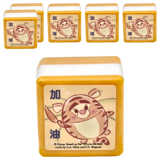 Winnie the Pooh 小熊維尼 方形連續印章, Ufufy加油 黑色, 1組