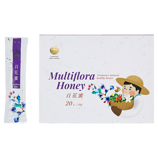 賴爺爺蜜蜂小森林 隨身包百花蜜 20入, 百花蜜香，多重層次香味，自然質純，方便攜帶, 400g, 1盒