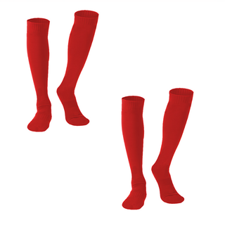 Amiss 機能感 萊卡中統棒球襪, 紅色, 2雙