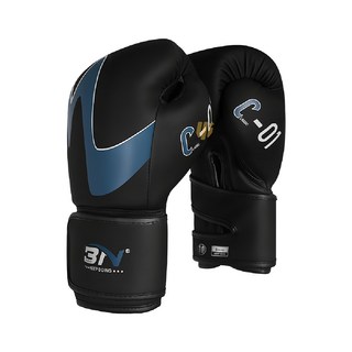 S-SportPlus+ BN拳套 C01攀登者 10oz 藍色 散打搏擊訓練專用, 長16~19 x 寬7~8cm, 1雙