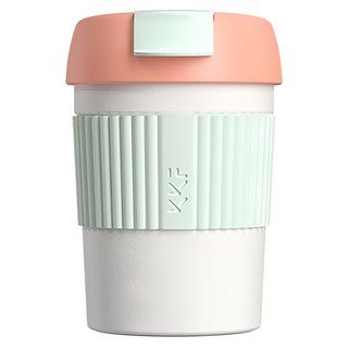 KISS KISS FISH 吻吻魚 彩虹保溫杯-360ml, 積極戀愛, 1個