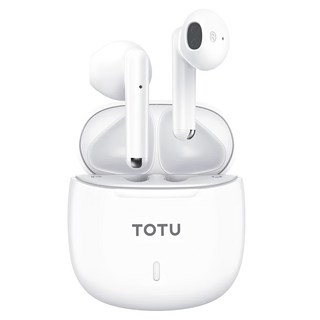 TOTU 拓途 真無線藍牙耳機 藍牙V5.3 IPX4防水 Type-C接口, BE-12-TWS, 白色