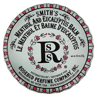 Smith's Rosebud 美國原裝萬用膏 鐵罐 保濕滋潤, 尤加利薄荷, 22g, 1個