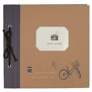 Sunny 三瑩文具 好事生活 綁繩自黏相本, 腳踏車, 9張