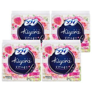 SOFY 蘇菲 日本原裝進口 Kiyora 舒爽清香護墊 玫瑰香, 14cm, 72片, 4包
