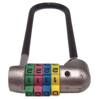 泉友 U型密碼鎖，SC874，全長13x6x2.5公分，鋅合金材質, 1個