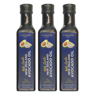 Turner's Harvest 紐西蘭初榨冷壓酪梨油 香蒜風味, 250ml, 3瓶