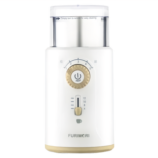 FURIMORI 富力森 電動咖啡磨豆機 FU-G22W, 304不鏽鋼磨豆杯, 可輕鬆研磨各種食材
