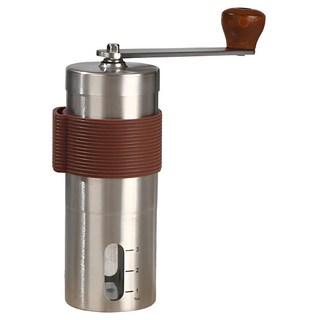 上手家居 手搖磨豆機，不鏽鋼原色，可拆卸手把，可調節粗細, 1個