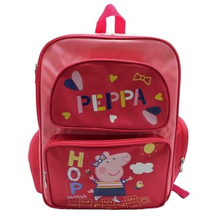 Peppa Pig 粉紅豬小妹 透氣雙層書包, 紅色, 30 x 40 x 15cm