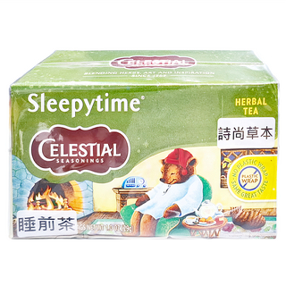 CELESTIAL SEASONINGS 詩尚草本 睡前茶, 無咖啡因草本茶, 20茶包/盒, 舒緩助眠, 1.45g, 20包, 1盒