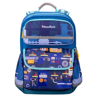 MoonRock 夢樂 中年級 星際發明家超輕量型護脊書包 SS200P, 深藍色