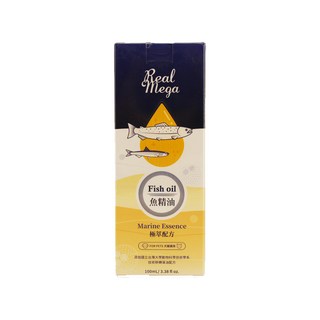 REAL POWER 瑞威 RealMega 魚精油 極萃配方 犬貓適用, 雙魚油+技轉藻油 EPA+DHA, 冰島藻紅素, 雙重卵磷脂, 100ml, 維持皮膚毛髮健康, 1瓶