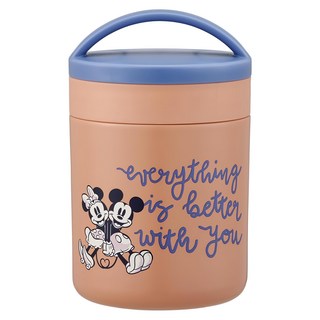 Skater 輕量不銹鋼保溫罐 直徑85 x 134mm 米奇與米妮 300ml, 米奇與米妮 粉色, 1個