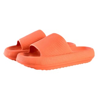 超厚底拖鞋2雙組, 厚達3CM, 靜音防滑鞋底, 柔軟耐穿, 260mm, 橘色