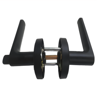 L.S 麥金牌 日規水平鎖 浴廁鎖 大套盤 LS-710 (霧黑) 60mm, 1個