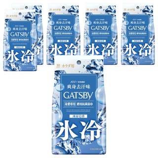 GATSBy 體用抗菌濕巾超值包 冰涼皂香, 210g, 6包