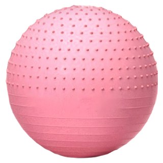 ZHONGOU 長紅 PVC加厚防爆半凸點瑜珈球, 直徑65cm, 粉色