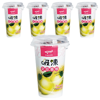 吃果籽 吸凍飲 文旦香柚, 台灣在地水果, 不含防腐劑, 人工色素, 消泡劑, 220g, 5個