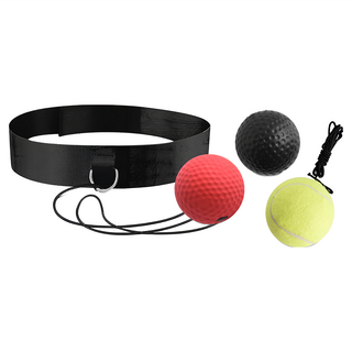 LEADER X 隨心挑選 隨時隨地訓練 不受場地限制, 60 x 3.8 cm, 頭戴式拳擊訓練球4件組, 1組