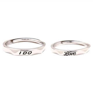 RADIANT STAR 璀璨之星 幸福來敲門 I DO 可調式情侶對戒禮盒 5ATS8079999901