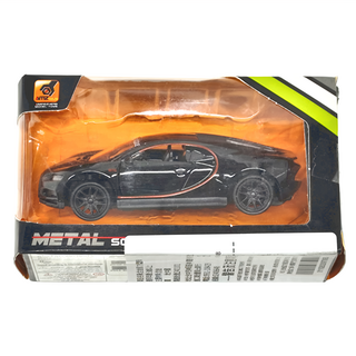 合金迴力雙開門模型車 布加迪 黑色 1盒