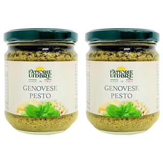 FATTORIE UMBRE 義大利羅勒青醬, 嚴選義大利新鮮羅勒製成, 高品質生產, 健康食用好安心, 180g, 2罐