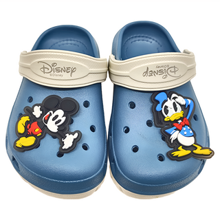 BORUI 柏睿鞋業 兒童款 迪士尼不對稱釦洞洞鞋