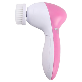 AHOYE 5合1深層潔面儀，桃紅色，多功能臉部清潔按摩，溫和去角質，無線便攜, 單一商品