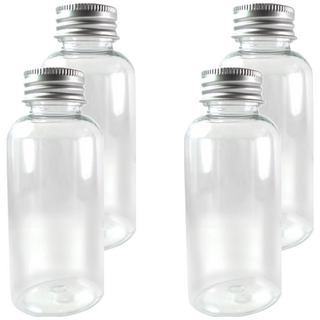 台灣 COSMOS 鋁蓋瓶, 透明, 4個