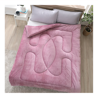 Ishur 伊舒爾 石墨烯法蘭絨暖暖被 台灣製造, 豆沙粉