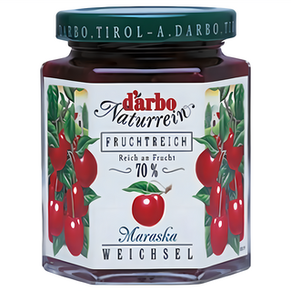 d'arbo 徳寶 奧地利70%果肉果醬 酸櫻桃 成分天然 無添加劑, 200g, 1罐