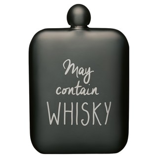 bar craft 詼諧隨行酒壺 175ml, 1個, 灰威士忌