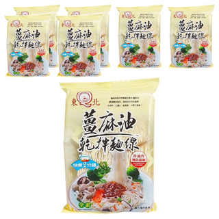 東北 薑麻油乾拌麵線，麵條Q彈，非油炸，快速2分鐘, 7包