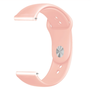 Apollo Life 阿波羅 經典單色反扣快拆式矽膠錶帶 適用阿波羅手錶 防塵防指紋 多孔位方便調節長度, 通用型22mm, 粉色, 1個