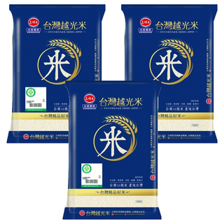 三好米 履歷台灣越光米 晶瑩剔透 顆粒飽滿 香甜Q彈 白米 壽司飯糰, CNS一等, 1.5kg, 3包