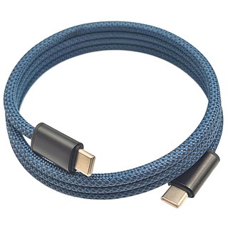 HONG JIN 宏晉 多彩磁吸充電線 C-C, 1m, 深藍色, 1條