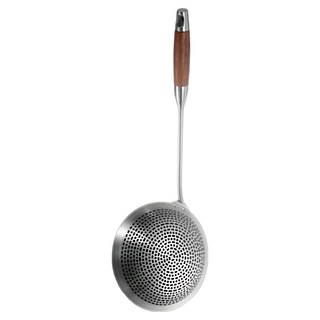 瑞典廚房 防燙隔熱 花梨木手柄不鏽鋼撈勺/撈網/漏勺, 1支