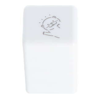 sun-star 文具大賞 可愛動物三連拍浸透印章3件組 水獺 手帳裝飾必備 43 x 28 x 28mm, 深灰色, 1組