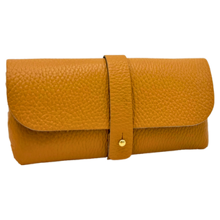 JB Design 泰國PU皮革眼鏡袋 黃色 16.5x8cm 80g