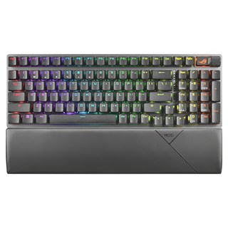ASUS 華碩 REPUBLIC OF GAMERS 電競鍵盤, 黑色, ROG Strix Scope II 96 Wireless, 青軸