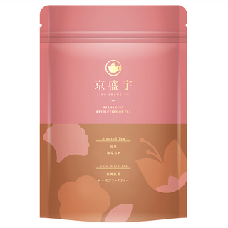 京盛宇 花茶系列 玫瑰紅茶袋茶 三角立體茶包 斯里蘭卡紅茶 天然玫瑰花 花草茶, 10包, 1袋, 2.5g