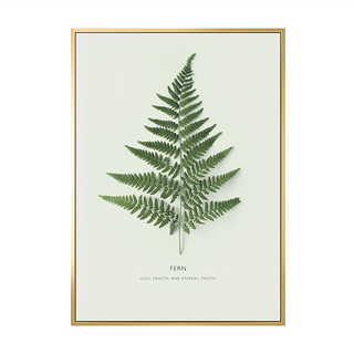 蕨類植物掛畫, 金色