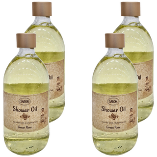 SABON 綠玫瑰沐浴油, 500ml, 4瓶
