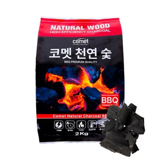 comet 烤肉用木炭, 2kg, 1包