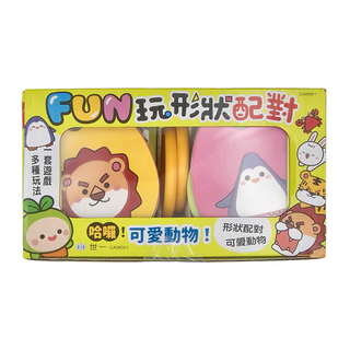 世一 FUN玩形狀配對：可愛動物, 混和顏色, 1盒