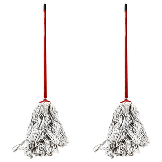 豪華紗拖把 + 鋼柄, 4尺, 2支