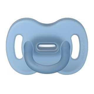 suavinex 蘇維妮 矽膠一體成形奶嘴 一字型, 第一階段(0-6個月), 藍色, 1個