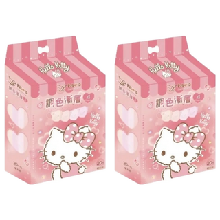 明基健康生活 幸福物語 HelloKitty成人立體口罩 13 x 11.5cm, 暖系粉, 20片, 2盒